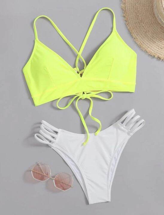 Two Tone Bikini Swimsuit | Lazada PH