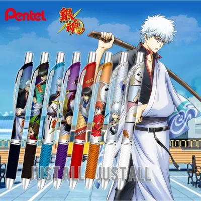 Gintama × Pentel Energel ==&gt; ปากกาหมึกเจลสีดำ เพนเทล ลาย กินทามะ