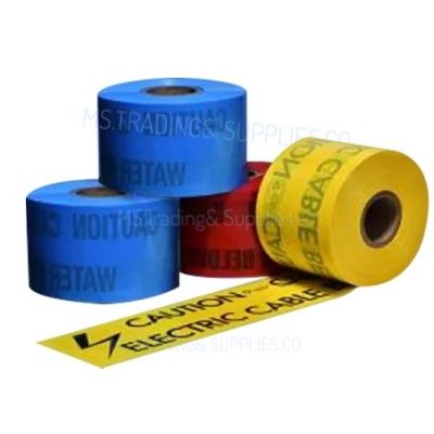 Hazard Tape เทปเตือนสีน้ำเงิน เทปคำเตือน เทป หน้ากว้าง 15 cm ยาว 300 เมตร/ม้วนWARNING TAPE WIDTH 6 300M.LONG(RED YELLOW COLOUR)เทป หน้ากว้าง 15 cm ยาว 300 เมตร/ม้วน เทปเตือนสีเขียว Caution Tape Blue/Green warning tape