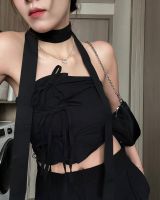 KINDARARE — Bibi ribbon Tube Top *พร้อมส่ง 3 สี* (เกาะอกผูกโบว์ แถมผ้าพันคอ)