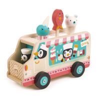 รถขายไอศกรีมพี่เพนกวินสีสันใสแบรนด์ Tender Leaf Toys - Penguins Gelato Van