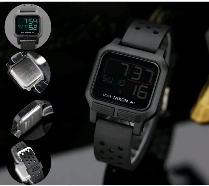 Jam Digital Nixon Strab Rubber Premium Lazada Indonesia