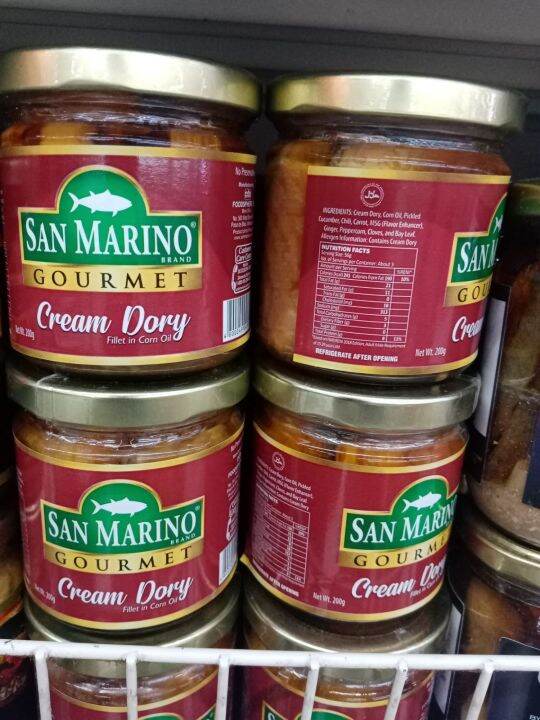 SAN MARINO BRAND, GOURMET CREAM DORY, FILLET in CORN OIL(200grams