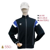 Adidas เสื้อคลุม ผ้าวอร์ม ทรงวินเทจ กันแดด กันหนาว ใส่สบาย (สีดำ)