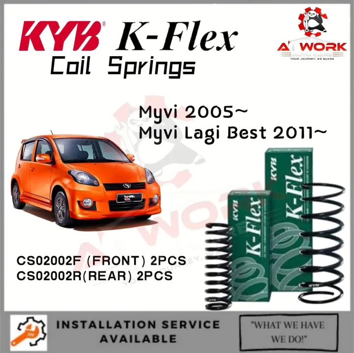 KYB K-FLEX COIL SPRING PERODUA MYVI ( 2005~ ) & MYVI LAGI BEST ( 2011 ...