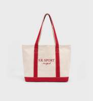 พร้อมส่ง Sporty &amp; Rich - SR Sport Two Tone Tote (Ruby/Natural)