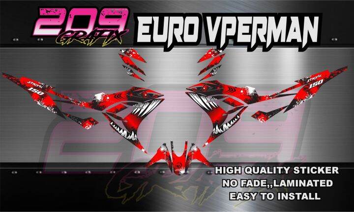 EURO FLASH, VIPERMAN 150 FULL BODY DECALS | Lazada PH