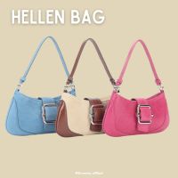 Hellen bag | กระเป๋า shoulder bag ดีเทลเข็มขัดสุดฮิต osoi ( มี 2 สาย สั้น-ยาว)