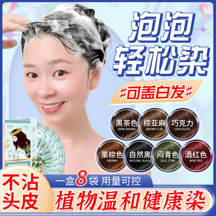 Bubble Foam Hair Dye at Home Hair Color Cream Pure 2023 Popular Color