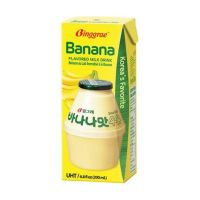 [พร้อมส่ง]นมเกาหลีสุดฮิตBinggrae Flavor milk ?/ Banana?200 ml.