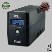 UPS 1000VA ETECH Ego By ZIRCON ประกัน 2*2*0 UPS เครื่องสํารองไฟคอมพิวเตอร์ เครื่องสํารองไฟ เครื่องสํารองไฟฉุกเฉิน เเบตสํารอง ไฟสํารอง ยูพีเอส