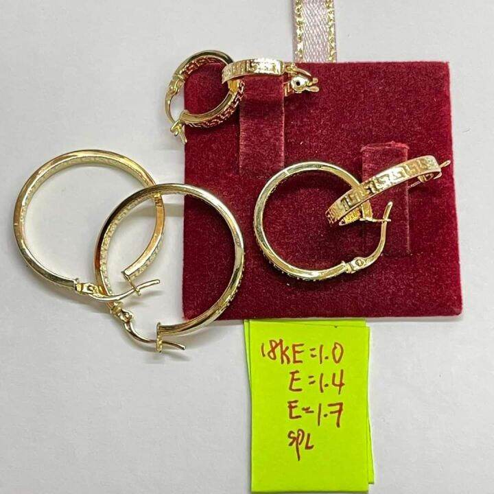 18k/750 Saudi Gold Earrings | Lazada PH