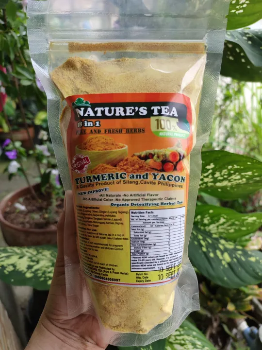 Nature's Tea 18 in 1 Turmeric and Yacon Herbal Tea Lazada PH