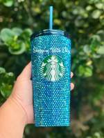 Starbucks Thailand 25th Anniversary Blue Rhinestone Tumbler