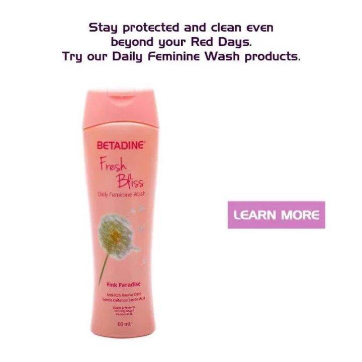 Betadine Daily Feminine Wash Fresh Bliss Pink Pleasure Avena Oats