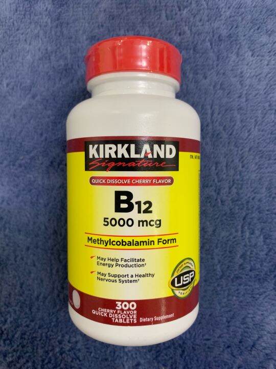 Kirkland B12 5000mcg 300quick dissolve tablets Lazada PH