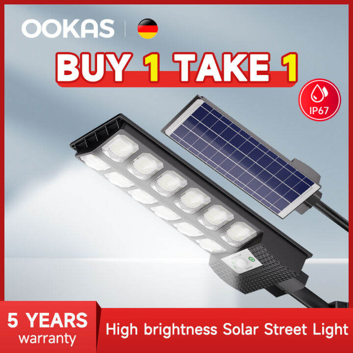 Ookas solar light outdoor waterproof Street LED Light solar lights with