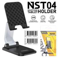 Nubwo NST04 Smartphone Tablet Holder NST-04 เเท่นวางมือถือเเละเเท็บเล็ต ที่ตั้งมือถือ ปรับระดับได้ พกพาสะดวก