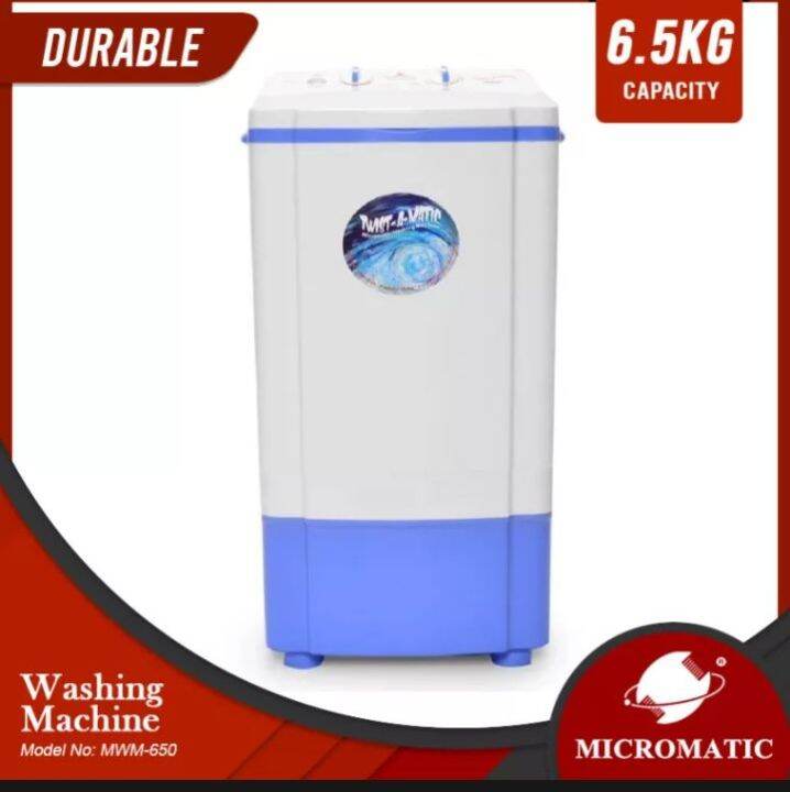 Micromatic MWM650 Single Tub Washing machine 6.5kg Lazada PH