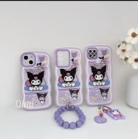 เคส tpu สกรีนลายคุโรมิ พร้อมสายห้อย สำหรับไอโฟน ไอโฟน 6G 7G 8G 6Plus 7plus 8plus XR 11 13 14 14plus 14Pro 14Promax