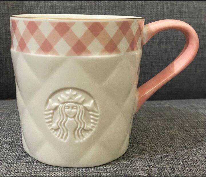 STARBUCKS PINK PLAID MUG | Lazada PH