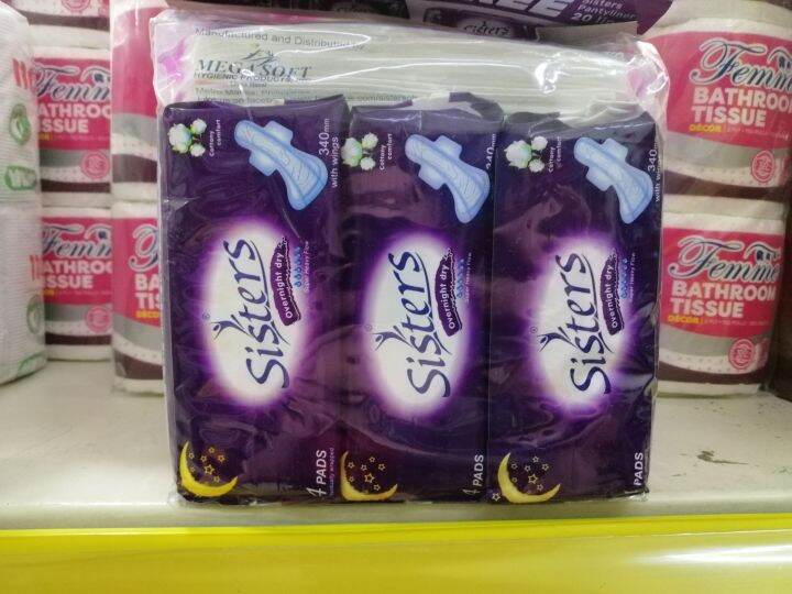SISTER SANITARY NAPKIN PROMO PACK OVERNIGHT DRY Lazada PH