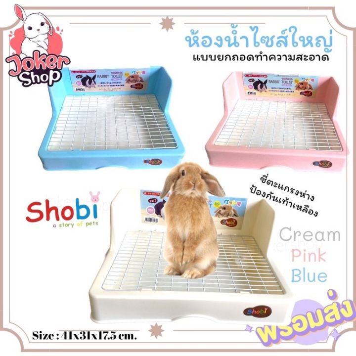 สีเข้าครบแล้วค่ะ-ห้องน้ำใหญ่ยี่ห้อ-shobi-ดีไซน์สวยดูทันสมัย-ห้องน้ำสำหรับกระต่าย-แก๊สบี้-ห้องน้ำสัตว์เล็กพิเศษ