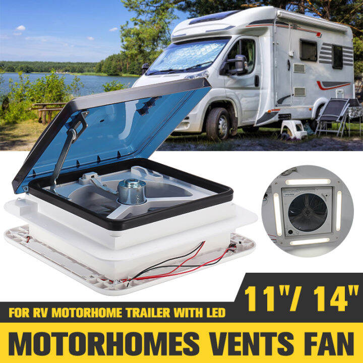 Motorhomes RV Ventilation Fan Roof Vents Fan With LED For RV Motorhome