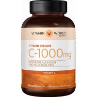 Vitamin world Vitamin C 1000 mg with Citrus Bioflavonoid and Rose hip วิตามินซี รุ่นธรรมดา และ Time release