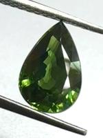 ไพลินเขียว 1.70cts 8.8x6mm ทรงลูกแพร์ พลอยธรรมชาติ 100% Green sapphire 1.70cts 8.8x6mm pear shape 100% natural gemstone