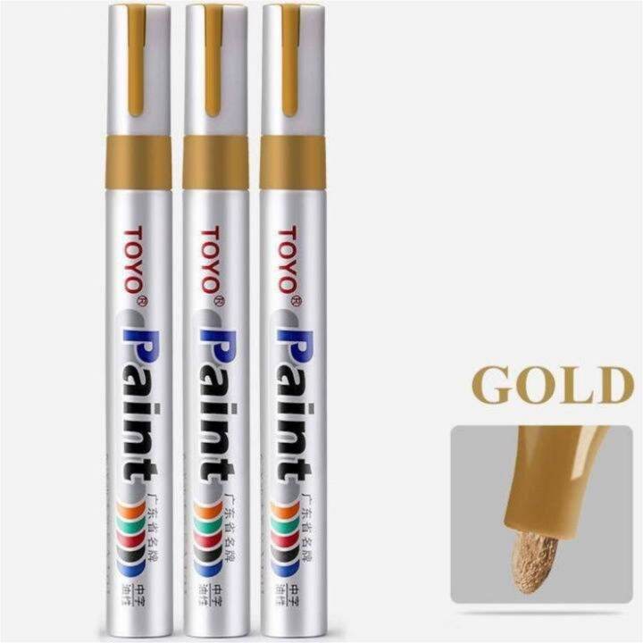 GOLD Spidol ban Toyo permanen WARNA GOLD | Lazada Indonesia