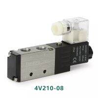 4V210 06 08 Válvula Solenoide 2 Posições, 5 Portas,ที่มีคุณภาพดีใหม่,Tem Dc24v,dc 12V,Ac24v,Ac110v,Ac220v,AC380V