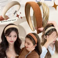 MISSGIRL - Brownie hair band 3cm ที่คาดผมสีน้ำตาล