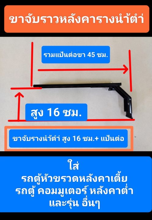 ขาจับราวหลังคาหัวจรวดหลังคาเตี้ย-หรือ-คอมมูเตอร์หลังคาเตี้ยไอ้โม่งล็ก-ราคาขายต่อ-1-คู่