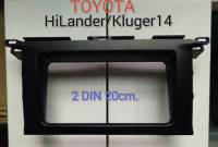 หน้ากากวิทยุ TOYOTA HighLANDER /KLUGER ปี2014-2018 สำหรับเปลี่ยนเครื่องเล่นใหม่ 2DIN7"_20cm.หรือ Android 7"