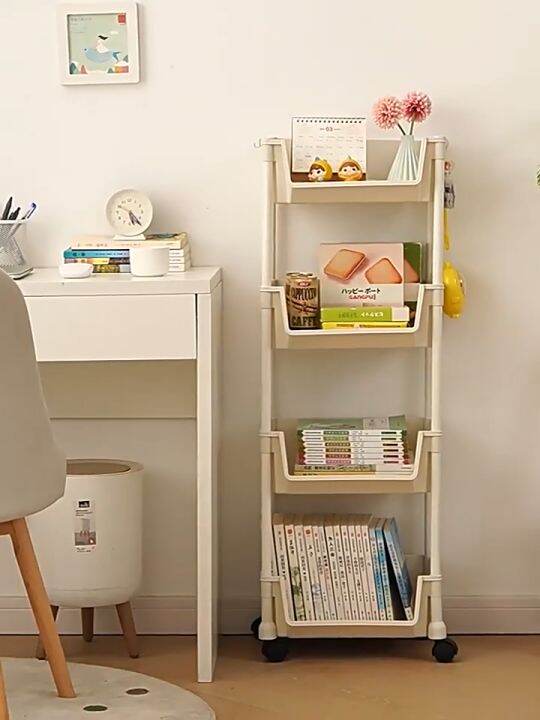 BM 2/3/4/5 Layer Trolley Organizer Cart Moving Rack Bookshelf Storage