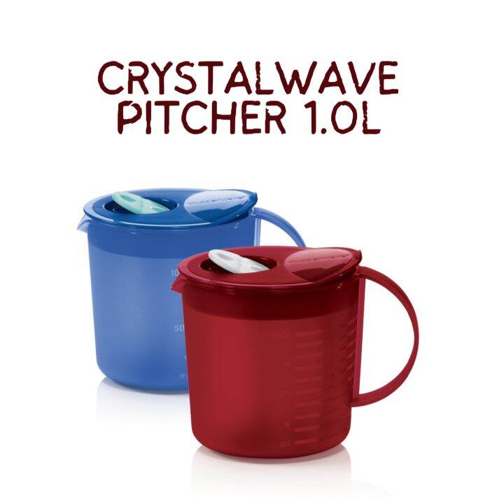 TUPPERWARE CRYSTALWAVE PITCHER 1.0L Lazada