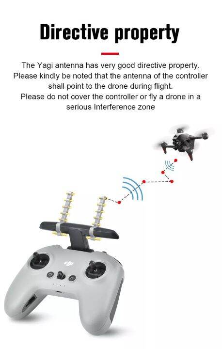 startrc-dji-avata-yagi-antenna-signal-booster-amplifier-remote-control-signal-range-extender-for-dji-fpv-combo-drone-remote-controller