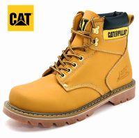 รองเท้าหนังหุ้มข้อ CAT หัวเหล็ก Safety