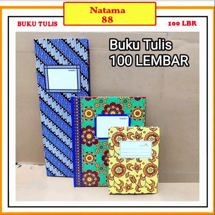 Buku Tulis 100 Lembar Hard Cover 3 Varian Buku Lazada Indonesia