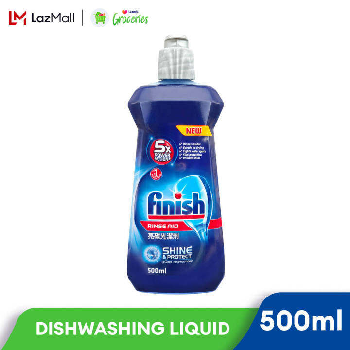 Finish Rinse Aid Shine & Dry Automatic Dishwasher Cleaning 500ml Lazada