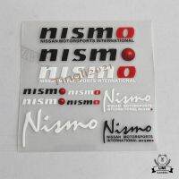 สติ๊กเกอร์* nismo งานพิมพ์อิงค์เจท ตัวหนังสือตัวเล็ก สำหรับตกแต่งรถยนต์ ราคาต่อแผ่น