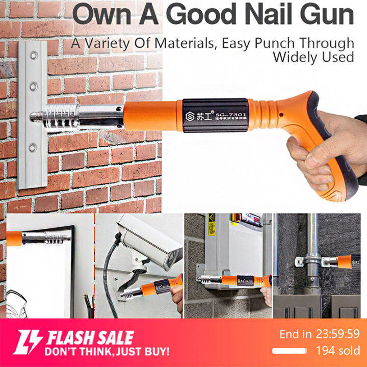 🔝 Original Electric Nail Gun Machine Cordless Rivets Wall Tool Manual