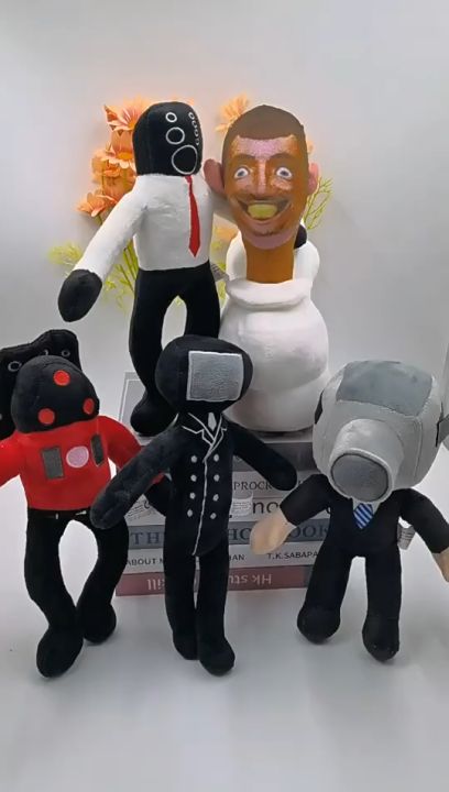 Skibidi Toilet Plush Toy Speakerman Bosses Funny Stuffed Animal Doll