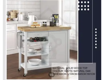 Kitchen Island Cart Best Price in Singapore Jan 2024 Lazada.sg