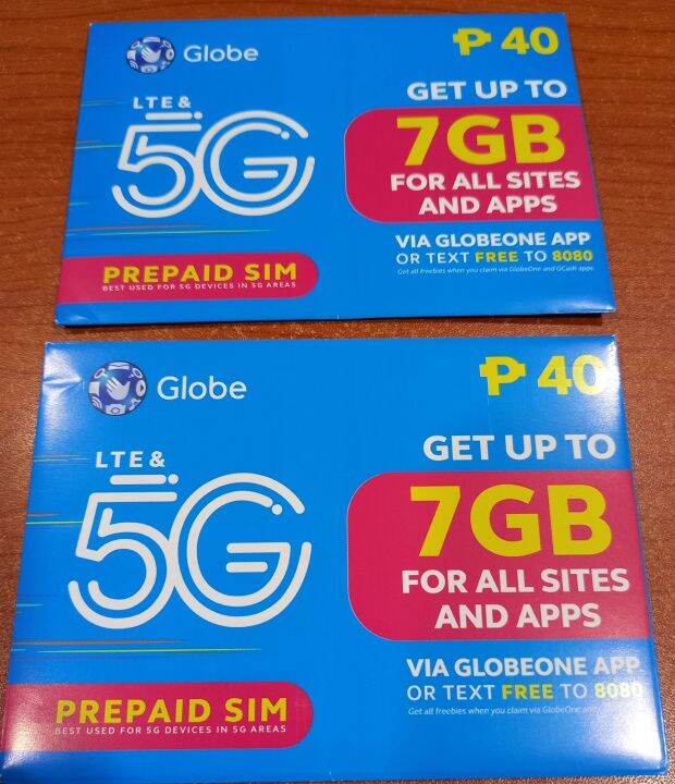 Globe 5G prepaid sim ( 50pcs) | Lazada PH