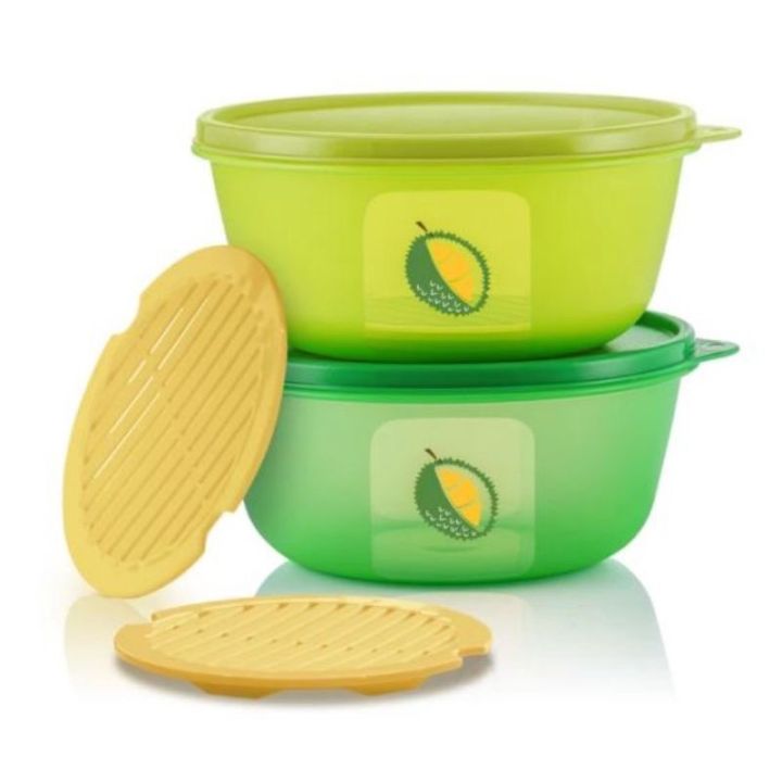 tupperware-ultimate-durian-keeper-ขายแยกใบ-กล่องทุเรียนทัพเพอร์-แวร์-เก็บกลิ่นได้ดี-สามารถเก็บทุเรียนหรืออาหารมีกลิ่น