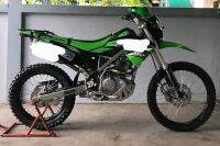 กันแคร้ง  KAWASAKI   KLX  -  DTX   125 - 140 - 150 ( ใช้ร่วมกันได้ )    หนา  4   มิล   งานอลูมิเนียม หนา  4  มิล  ทำสั  พาวเดอร์โค้ท