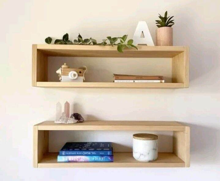 RAK DINDING PERSEGI PANJANG -HIASAN DINDING KAYU JATI BELANDA HIASAN