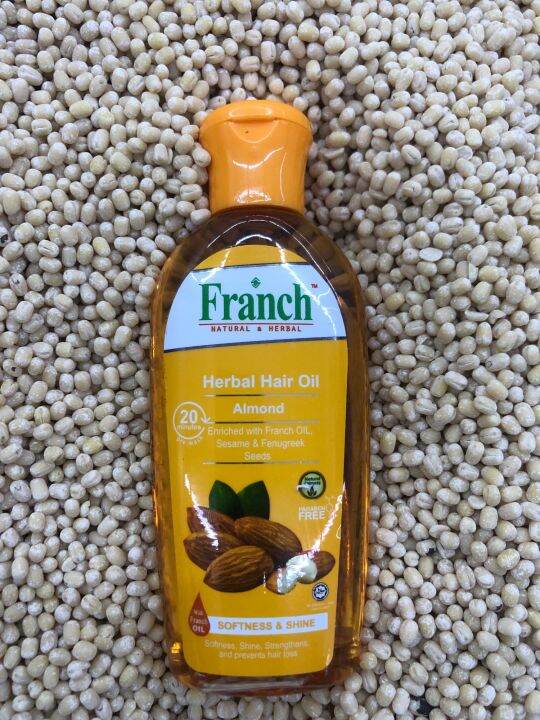 Franch Herbal Hair Oil (Almond) 100ml | Lazada Franch Herbal Hair Oil (Almond) 100ml | Lazada
